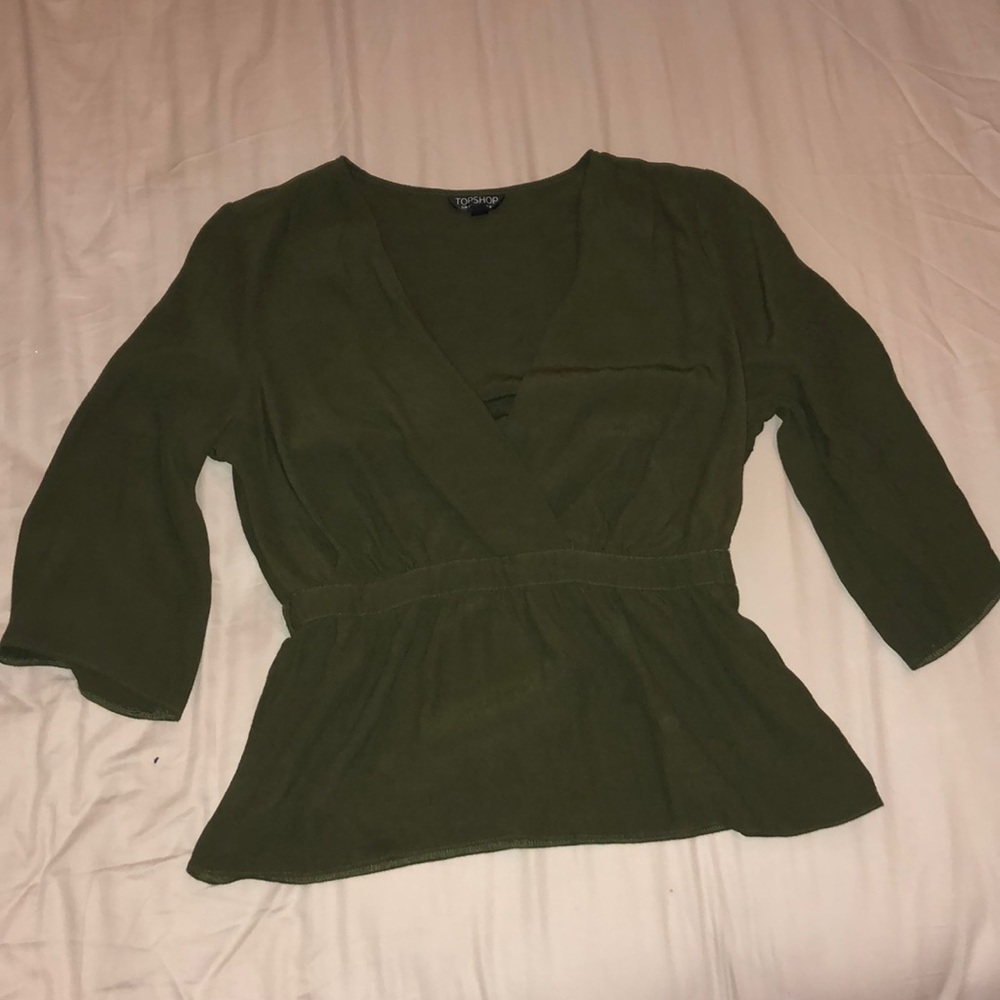Green dress top